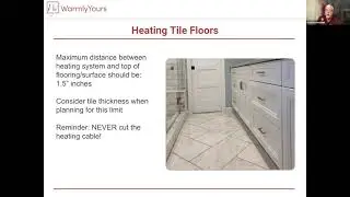 October 2023 Webinar - Installation Tips for Heated Tile Floors