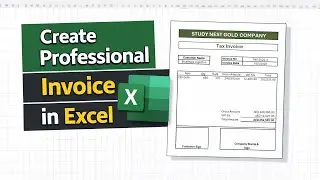 Create Professional Invoice in Excel | No VBA | Easy for Beginners