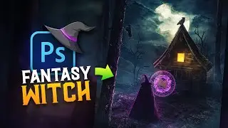 Creating a Dark Magical Witch Artwork in Photoshop