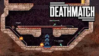 LIERO - poo_remix - Kangur's DTF - Deathmatch - webliero extended Gameplay