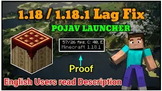 how to fix lag in minecraft 1.18 / 1.18.1 pojav launcher crash optifine new version texture pack fps