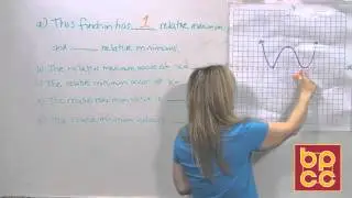 Math 102 Module 17.4 - Analyzing Graphs: Relative Maximum and Relative Minimum