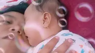kemesraan antara ibu dan baby girl 😘