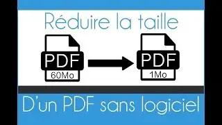 Réduire la taille d'un PDF (sans logiciel)