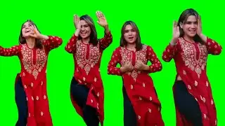 Beautiful Girl Dance Green Background! Free Green Screen Video! Girl dancing green screen non-copy