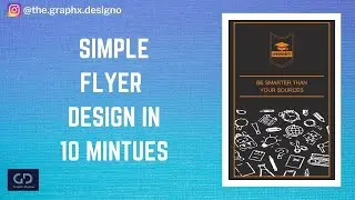 Simple FLYER Design in 10 mins in Corel draw X7| #sampledesign