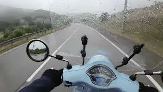 July ride in mountains