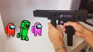 Among Us | American Cup song with Lego Gun | Creeper Aw Man