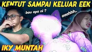 PRANK KENTUT GA BERHENTI DEPAN IKY !! EEK NYA HAMPIR KELUAR, IKY SAMPAI EM0SI PARAH..