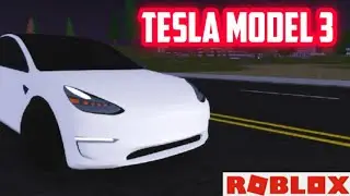Tesla model 3 Review ! (ROBLOX VEHICLE SIMULATOR)