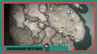 Lincolnshire ALL Mysteries Locations, EASY to Follow Guide /w map - Assassin's Creed Valhalla