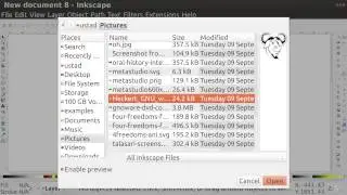 Inkscape File Import from Menu