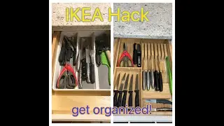 Ikea hack kitchen knife organizer