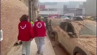 Cruz Roja reparte medicinas a enfermos crónicos afectados por la DANA en Valencia (Noviembre 2024)
