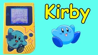 Customized Gameboy (DMG) with Kirby themed artwork!