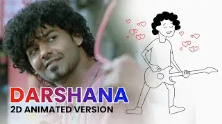 Darshana  | ദർശന വേറെ ലെവൽ  - Animation Video Song | Hridayam | Pranav | Darshana | MVMations