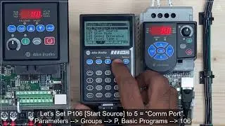 VFD02: Setup Basic Parameters Using 22 HIM A3 On VFD 2