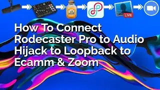 How To Configure Rodecaster Pro Audio Hijack Loopback Ecamm Live and Zoom To Work Together