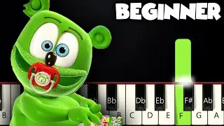 Nuki Nuki - The Gummy Bear | BEGINNER PIANO TUTORIAL + SHEET MUSIC by Betacustic