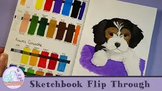 Sketchbook Flip Though | Finally Finished this One Started in 2018!