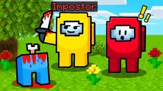 ¿Quién es el IMPOSTOR de AMONG US en MINECRAFT? 😂 AMONG US en MINECRAFT