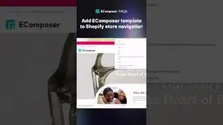 Easily Update Your Shopify Navigation with EComposer Pages!