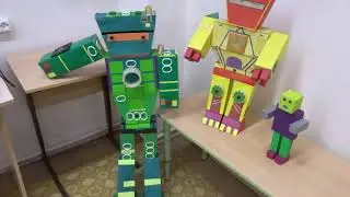 Роботы из картона