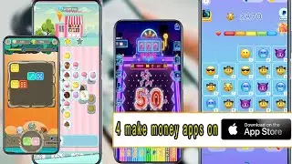 4 new IOS make money games are the same as android ones,  you can install on Apple store.