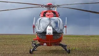 "Christoph Sachsen-Anhalt" - staubiger Start - D-HDER - EC145