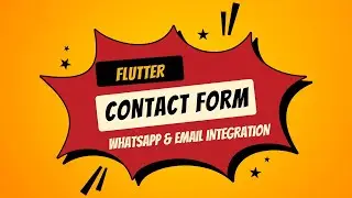 Flutter Contact Me Form | WhatsApp & Mail Integration Made Easy! 📩📱