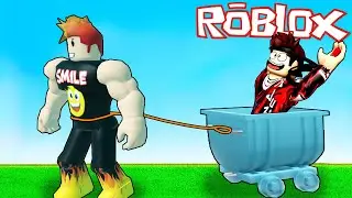 Смайл Фредди + тележка = БЫСТРАЯ прокачка в симуляторе качка ROBLOX !