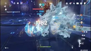 Aloy Freeze Main DPS Test Genshin Impact - Harp vs Predator Bow