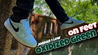 Air Jordan 1 Low Oxidized Green - On Feet Look