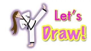 Simple Taekwondo Illustration and Animation on Procreate | Believing Gives Hope and Courage