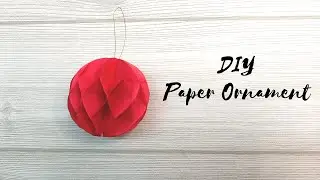 DIY Christmas decor | paper honeycomb decor | handmade New year crafts |