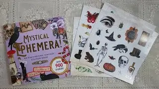 Mystical ephemera sticker book  flip through