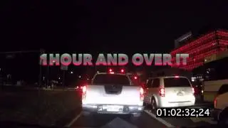 Zipper lane traffic  - Honolulu Hawaii crazy traffic march 31st 2015