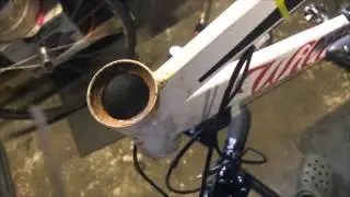 How to repalace an intergrated headset bearing