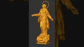 Finishing up an old project statue of Madonnina del Duomo!