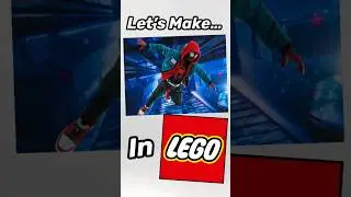 How To Build Miles Morales (Hood suit) from Spider-Man : ITSV in LEGO!! 🕷️🕸️#LEGO #marvel #shorts