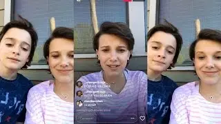 Millie Bobby Brown | Instagram Live Stream | 8 April 2017 w/ Noah Schnapp