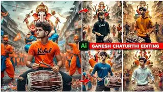 Ganesh Chaturthi Ai Photo Editing 🔥|| Ganpati Bappa - Ghaus Editz