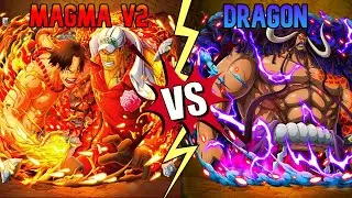 🌋Magma V2🌋 VS 🐲Dragon🐲- Blox Fruits