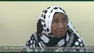 Mke wa Rais Mama Mariyam Mwinyi atoa yamoyoni katika hafla ya maulid.