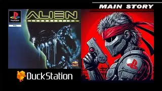 Alien Resurrection HD DuckStation Main Story Cutscenes and Gameplay Compilation