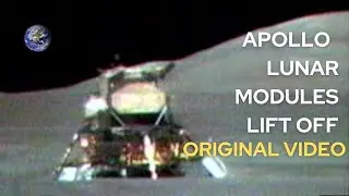 APOLLO 15,16 & 17 LUNAR MODULE LIFT OFF FROM THE SURFACE OF THE MOON - ORIGINAL VIDEOS