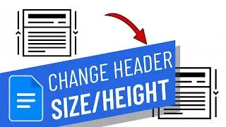 How to change the header height and size in google docs