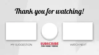 THANKS FOR WATCHING / OUTRO / TOP LATEST OUTRO / BEST OUTRO FOR YOUTUBE VIDEO'S