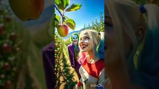 Harley Quinn and the Joker in the Apple Orchard #harleyquinn #marvel #harleyquinnshow #joker #dc
