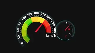 Racing Car Speedometer After Effects Template